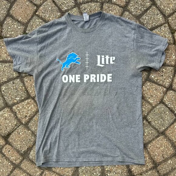 Detroit Lions One Pride NFL Football T Shirt Sz L - Picture 1 of 7